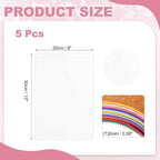MECCANIXITY 5 Sheets White Shiny Foam Sheets, 8 Inch x 12 Inch Sparkle EVA Foam - Image 2