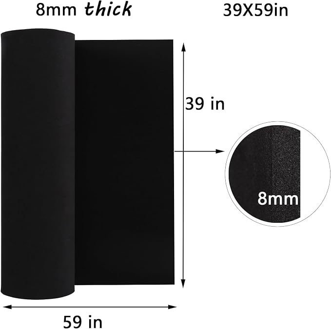 EVA Foam, Cosplay Foam Roll, Size 8mm Thick.39 x 59in（16sqft）. Suitable - Image 2