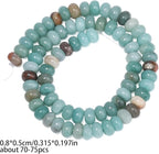 Songxi 5x8mm Natural Blue Amazonite Beads, Gemstone - Image 2
