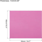 MECCANIXITY EVA Foam Sheets Rose Red 19.7 Inch x 19.3 Inch 1mm Thick Crafts - Image 2