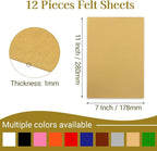 12 Pcs Felt Sheets, 7x11 Inch Stiff Felt - Image 2