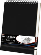 Ankkol 9x12 Sketch Book, Top Spiral Bound Sketchbook, 100 Sheets_68lb/100gsm | by Ankkol