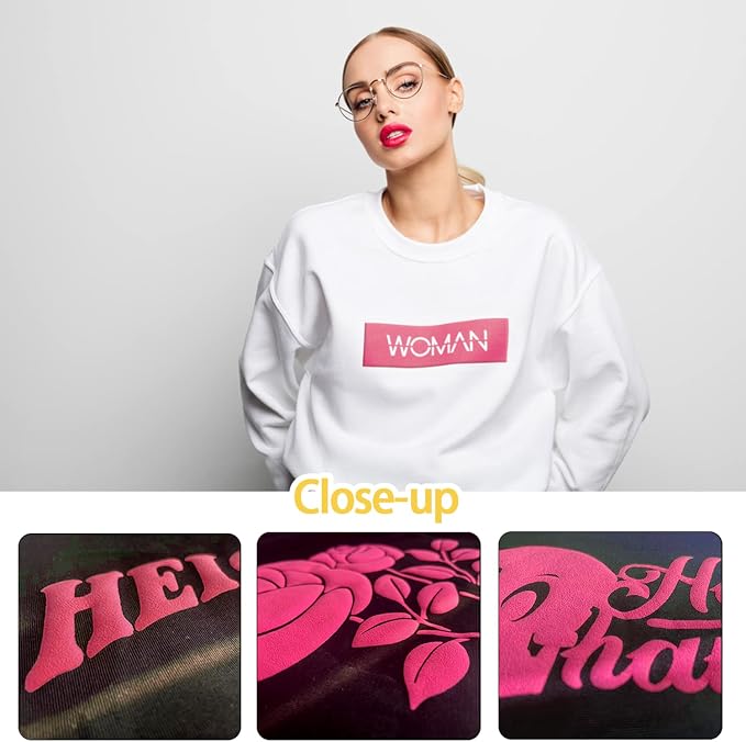 3D Puff Heat Transfer Vinyl 3 Sheets 12"x10"-Peach Pink | 3D Puffy Iron-on htv - Image 3