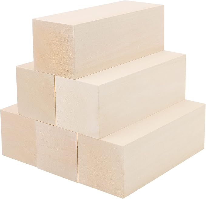 JOIKIT 15 Pack 6 x 2 x 2 Inches Basswood Carving Blocks, Kiln Dried Whittling - Image 7
