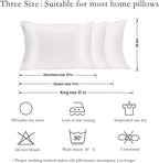 JOGJUE Silk Pillowcase for Hair and Skin 2 Pack 100% Mulberry Silk Bed - Image 5