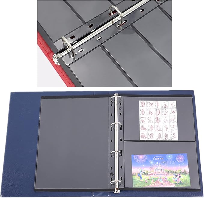 MUDOR Stamp Pages for Collection Album Binder Book, 2 Vertical Pockets | 10 - Image 4
