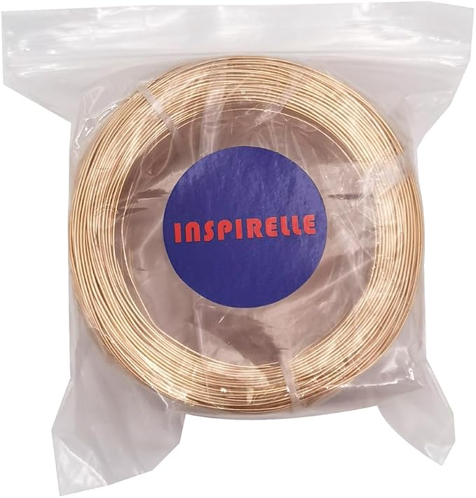 INSPIRELLE 18 Gauge 377 Feet KC Gold Aluminum Craft Wire Bendable Metal Wire - Image 5