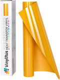 VinylRus Heat Transfer Vinyl-12” x 8ft Yellow Iron on Vinyl Roll by VinylRus