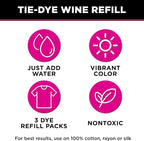 Tulip One-Step Tie-Dye Kit, 3 Fabric Dye Refill Packs - Image 3