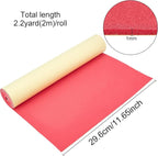 BENECREAT 1mm Thick Red Self-Adhesive EVA Foam Roll 78.7x11.8 Inch - Image 2