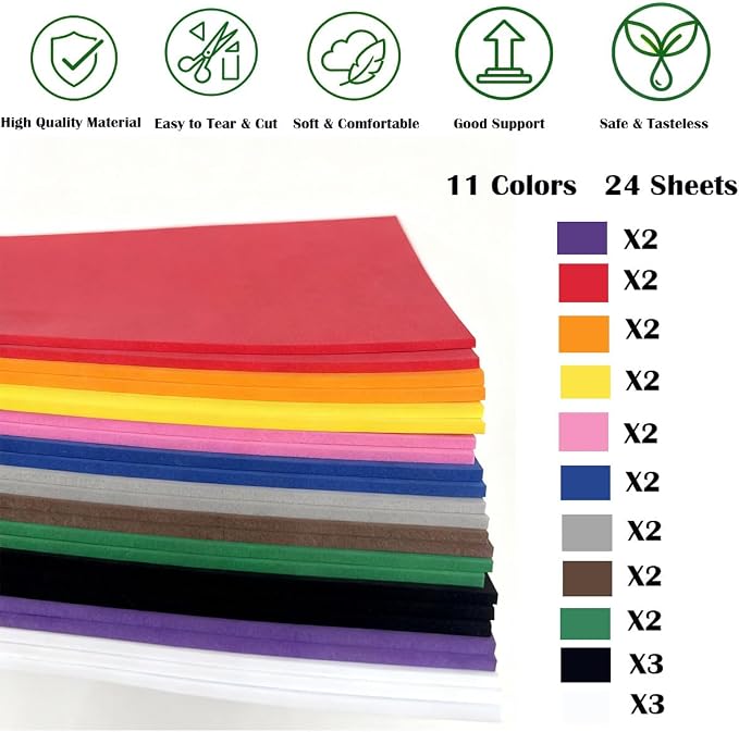 BLOSSIONA 24pcs 3mm Embroidery Foam - Image 4