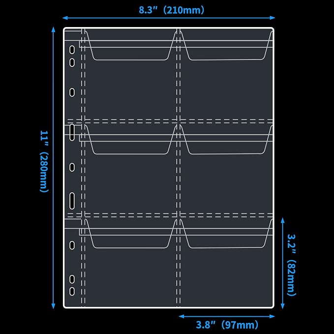 60 Pockets Coin Binder Pages - Image 2