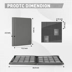 Premium Card Binder 12 Pocket for 720 Pockets Trading Card Binder, PU Zipper - Image 5