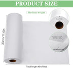 Medium Weight 11.6" x 50 yd White Fusible Interfacing - Image 2
