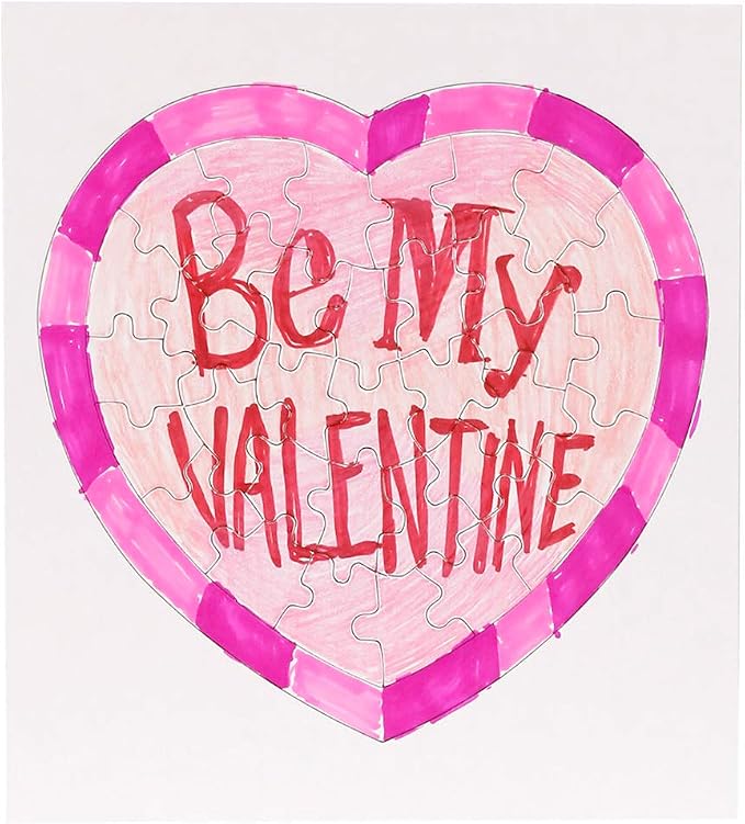 Hygloss 6 Blank Heart Puzzles – 8.5 x 9.5 Inches - Image 6