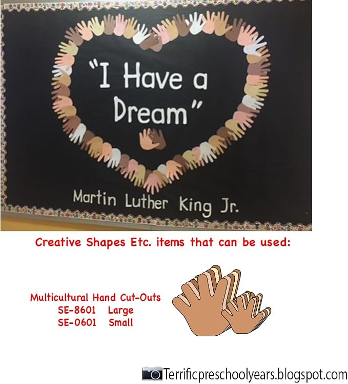 31 Pcs Multicultural Hand Creative Cut-Outs 5.5in - Image 7