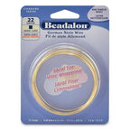 Beadalon German Style Wrapping Wire, Tarnish Resistant Brass, 22 Gauge by Beadalon