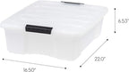 IRIS USA 27 Qt Stackable Plastic Storage Bins - Image 3