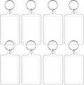 Yaomiao Acrylic Photo Frame Keychain Holder Photo Picture Insert Blank Keyring by Yaomiao