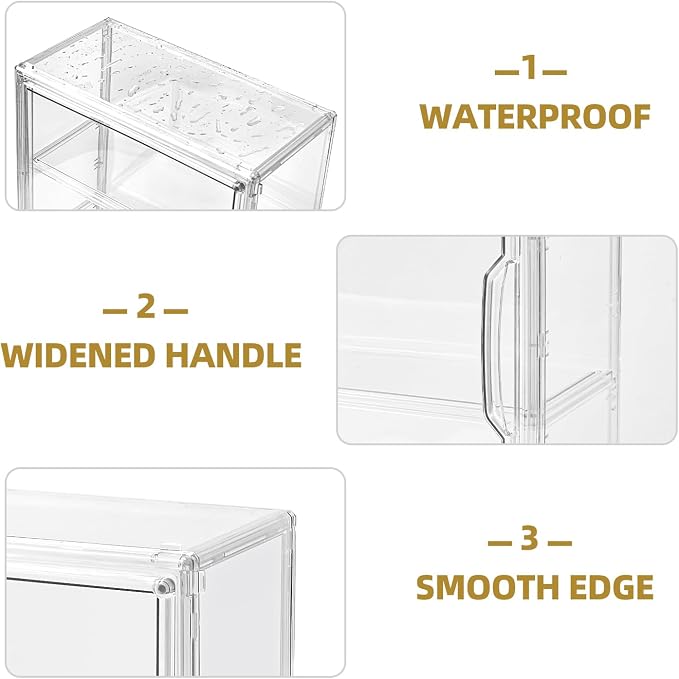 3 Tier Display Case for Collectibles, Storage Container - Image 6