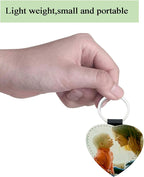 12 Pcs Sublimation Blank Keychains, PU Leather White Keychains Ornament Pendants - Image 3
