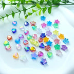 600 PCS Acrylic Beads Heart Star Shape Beads Clear Acrylic AB Colors Bead - Image 3