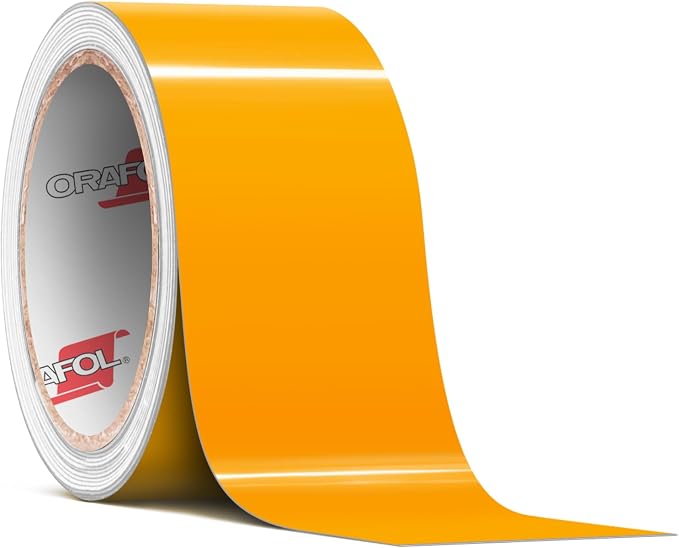 ORACAL 651 Gloss Golden Yellow Permanent Vinyl Tape Roll – Premium Adhesive Film by Orafol