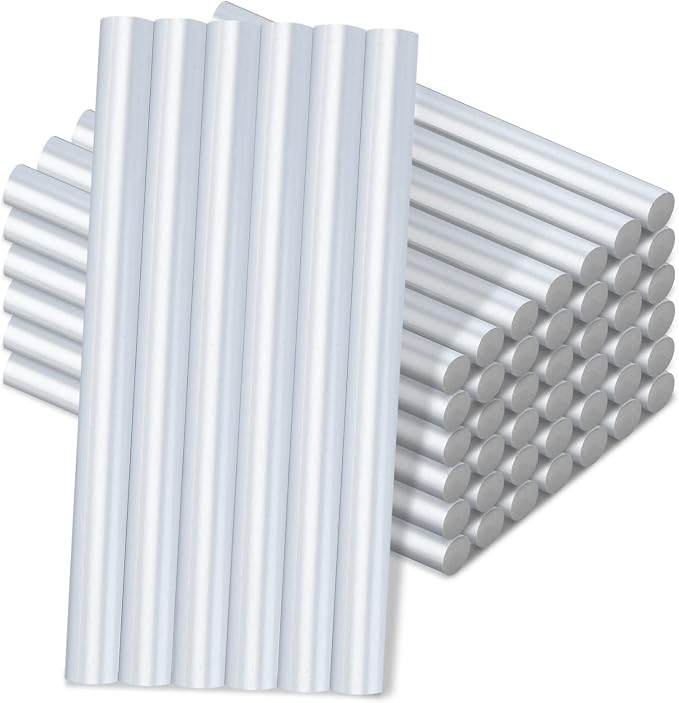 Manarty Metallic Silver Hot Glue Stick, Adhesive EVA Glue Sticks Standard by Manarty