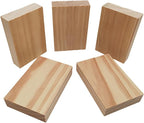 10PCS Rectangle Wood Boards Unfinished Wood Blocks - Image 4