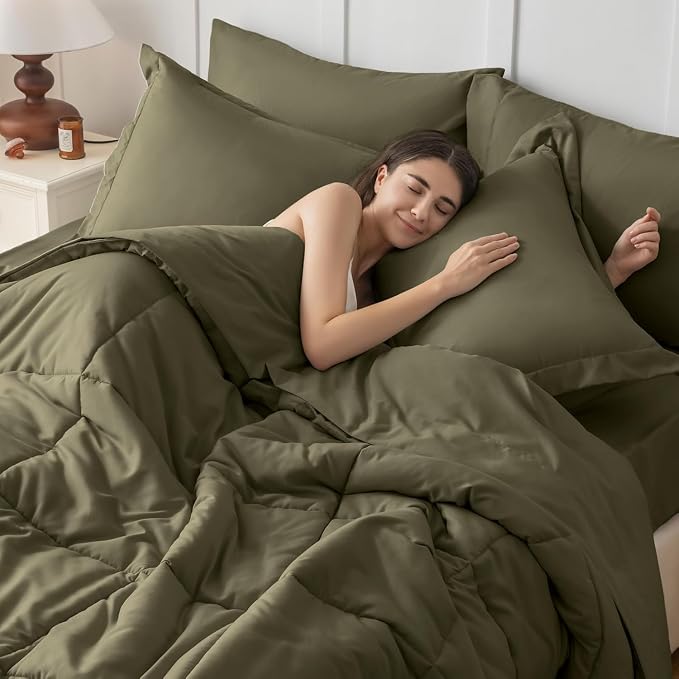 JOLLYVOGUE Full Comforter Set, Ultra-Soft Bed in a Bag Full Size 7 Pieces - Image 6