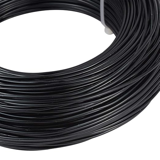 Fashewelry 328 Feet 15 Gauge Aluminum Wire Black Bendable Metal Craft Wire - Image 2