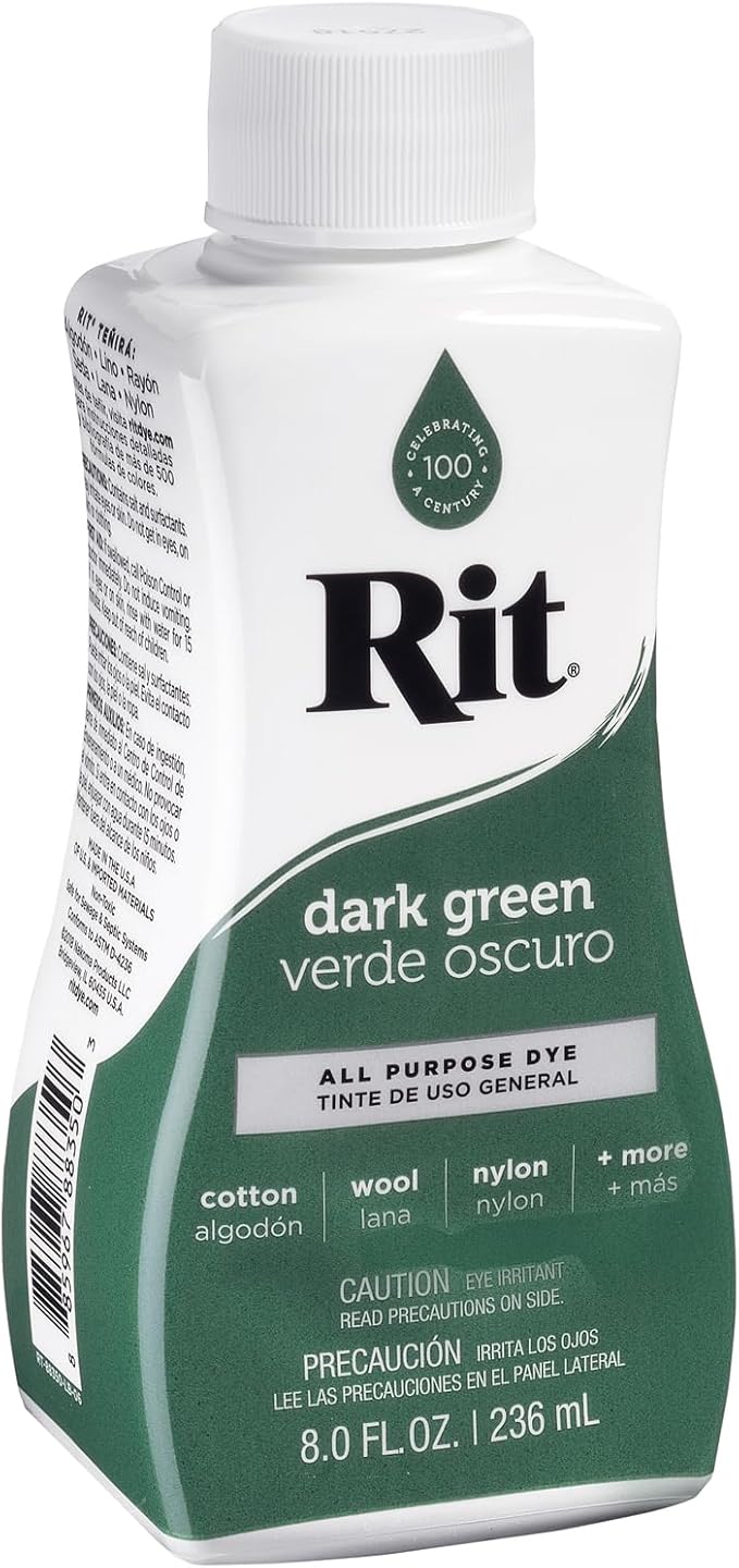 Rit Liquid Fabric Dye, Dark Green, 8 Fl Oz - Image 2