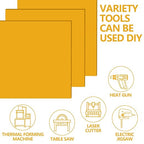 3 Pcs Deep Yellow 12 x 12 x 1/8 Inch Acrylic Sheets | Laser Cutting Plastic - Image 6