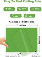 Apple Green Heat Transfer Vinyl Bundle : 16 Pack 12" x 10" Apple Green HTV Vinyl - Image 3