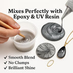 BALTIC DAY Metallic Platinum Silver Epoxy Resin Pigment Paste XL – Opaque Epoxy - Image 3