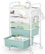 4 Drawer Rolling Storage Cart by SYKIARIOL