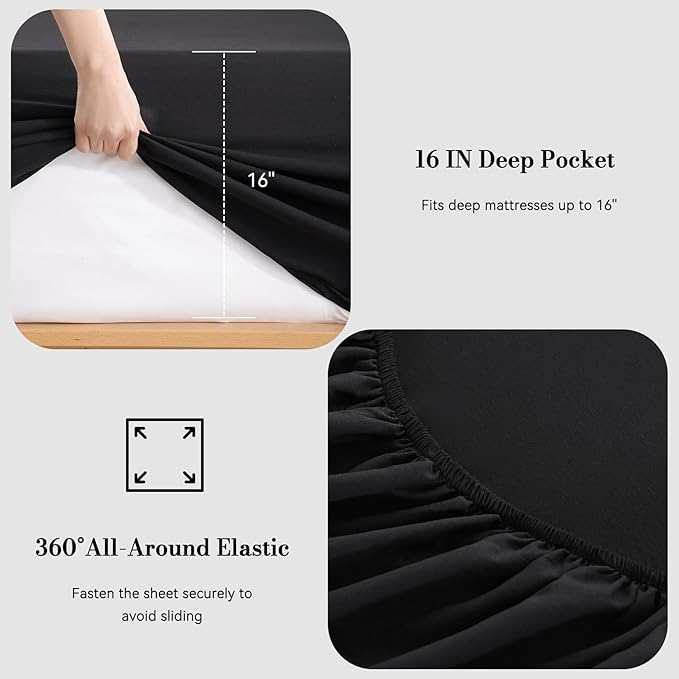 Twin Sheet Set 3 Piece, Wrinkle Free, Oeko-Tex Certified - Image 3
