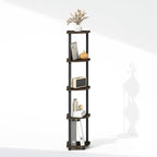 Furinno Turn-N-Tube Storage Shelves, 5-Tier Book Shelf, Corner Shelf, Toolless - Image 7