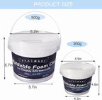 Foam Clay Cosplay Moldable Air Dry Foam Clay Craft 300g White Lightweight - Image 7