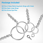 Key Chain Rings, Shynek 360Pcs Key Rings Bulk - Image 2