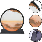 Muyan Moving Sand Art Picture Sandscapes in Motion Round Glass 3D Deep Sea Sand - Image 3
