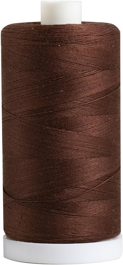 Connecting Threads Pioneer Brown 100% Cotton Thread Spool | Large 1200 yard by ConnectingThreads