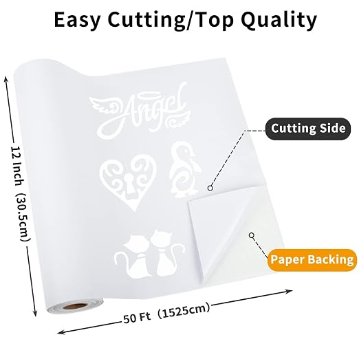 Matte White Permanent Vinyl, Craft Die Cutters - Image 2