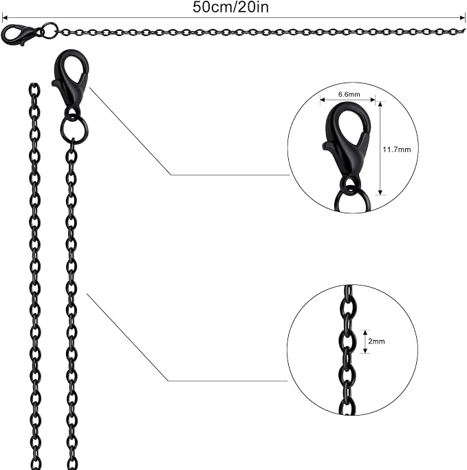 Lemonkey 24 Pack Necklace Chains Bulk - Image 2