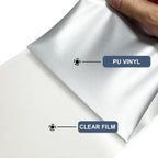 Silver Heat Transfer Vinyl HTV Roll Matte PU 12" x 15 ft. | Easy to Cut - Image 4