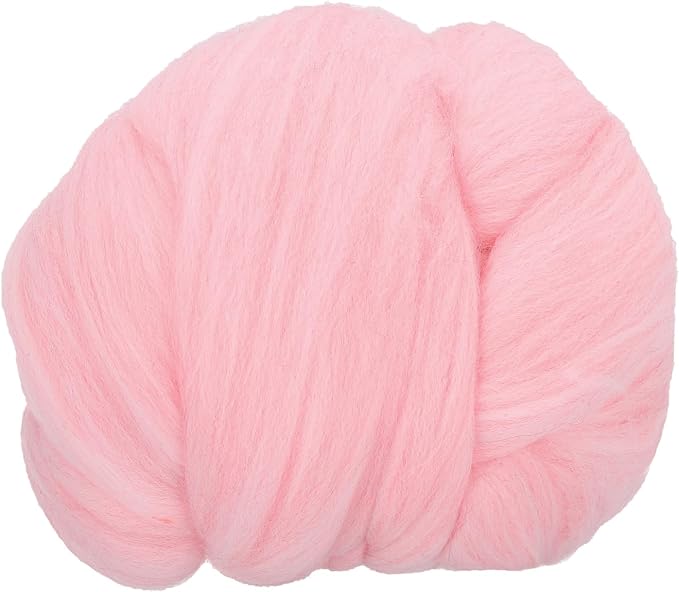 PATIKIL Wool Roving Yarn, 100G/3.53OZ Soft Felting Wool Pure Chunky Roving Yarn by PATIKIL