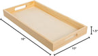 Wooden Nested Serving Trays, Unfinished Rectangle Trays - Image 8
