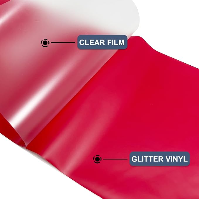 Red Heat Transfer Vinyl HTV Roll 12" x 20ft，Easy to Cut, Weed & Transfer - Image 4