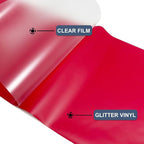 Red Heat Transfer Vinyl HTV Roll 12" x 20ft，Easy to Cut, Weed & Transfer - Image 4