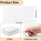 YOUEON 2 Pcs Large White Felt Fabric - Image 2